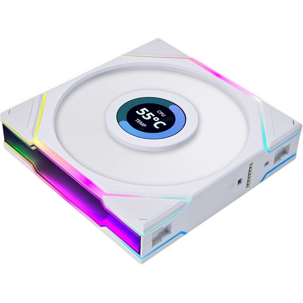 Фото - Корпусный вентилятор Lian Li Reverse TL LCD 140-1 White (G99.14RTLLCD1W.00)