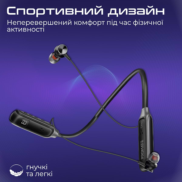 Фото - Наушники вкладыши беспроводные Promate leap.black