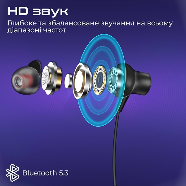 Фото - Наушники вкладыши беспроводные Promate leap.black