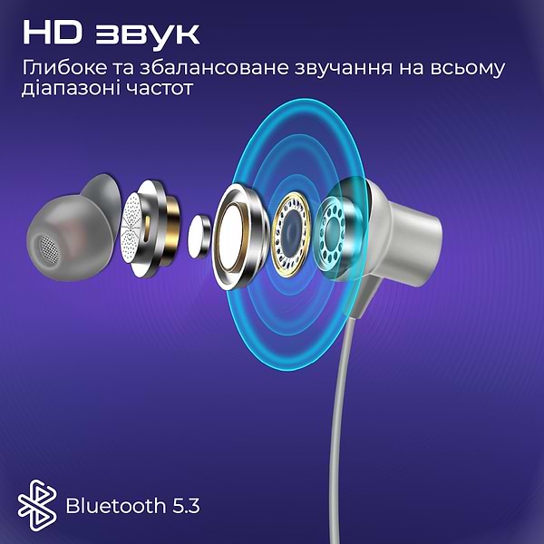 Фото - Наушники вкладыши беспроводные Promate leap.silver