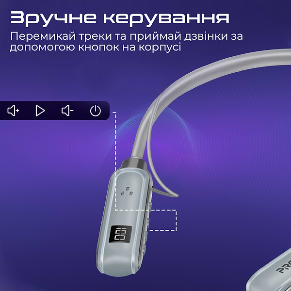 Фото - Наушники вкладыши беспроводные Promate leap.silver
