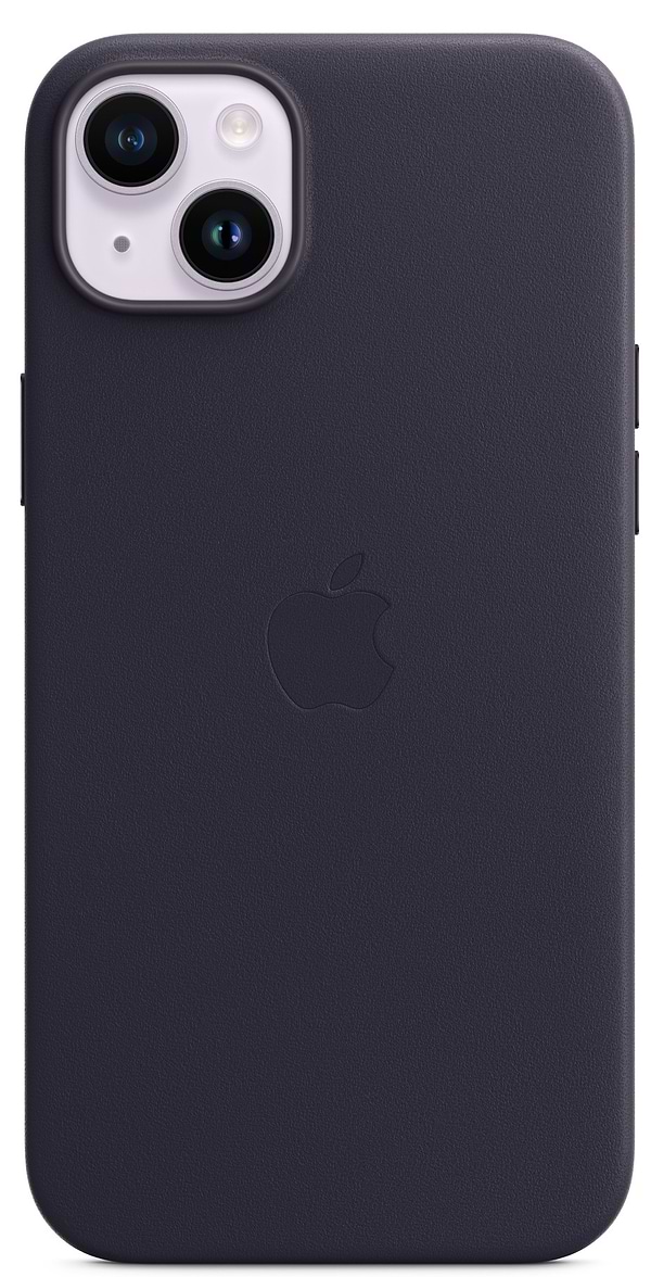 Фото - Чехол для смартфона Apple iPhone 14 Plus Leather Case with MagSafe - Ink (MPPC3)