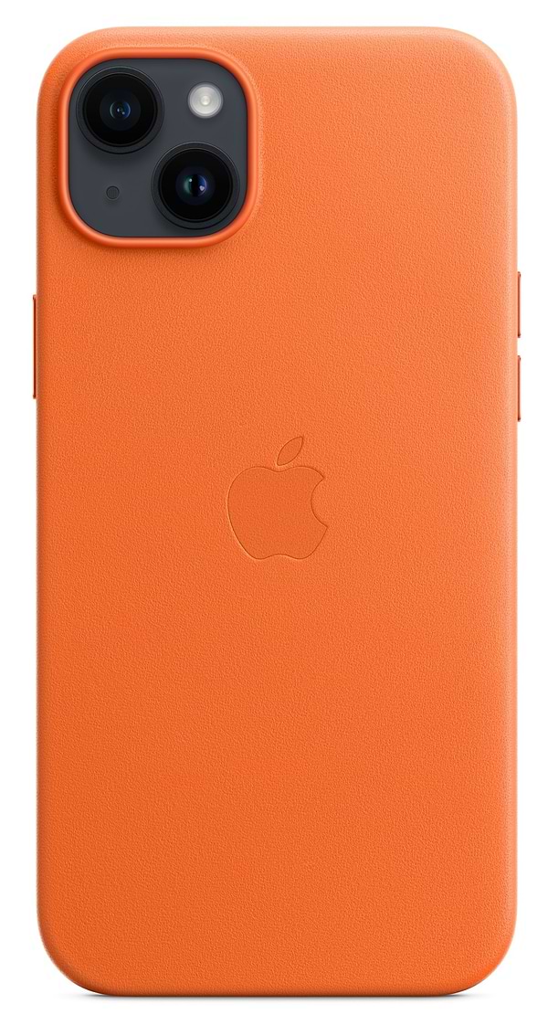 Фото - Чехол для смартфона Apple iPhone 14 Plus Leather Case with MagSafe - Orange (MPPF3)