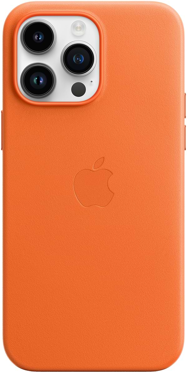 Фото - Чохол для смартфону Apple iPhone 14 Pro Max Leather Case with MagSafe - Orange (MPPR3) Фото - Чохол для смартфону Apple iPhone 14 Pro Max Leather Case with MagSafe - Orange (MPPR3)