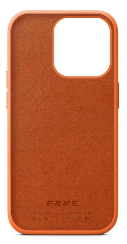 Фото - Чохол для смартфону Armorstandart Fake Leather for Apple iPhone 14 Pro Golden Brown (ARM64461)