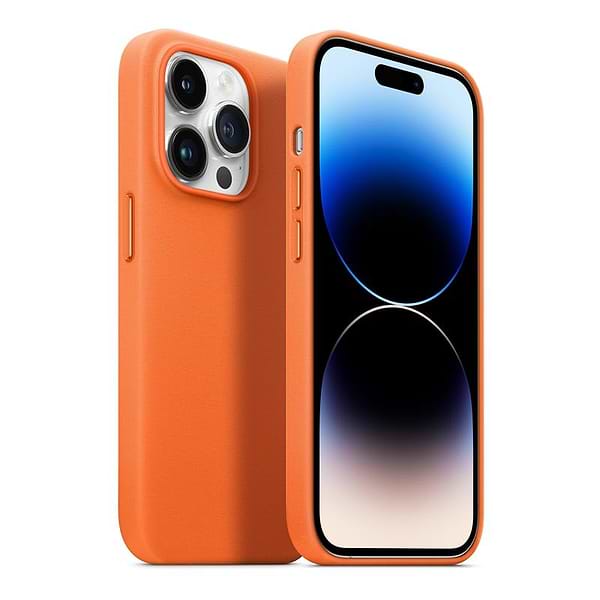 Фото - Чохол для смартфону Armorstandart Fake Leather for Apple iPhone 14 Pro Golden Brown (ARM64461)