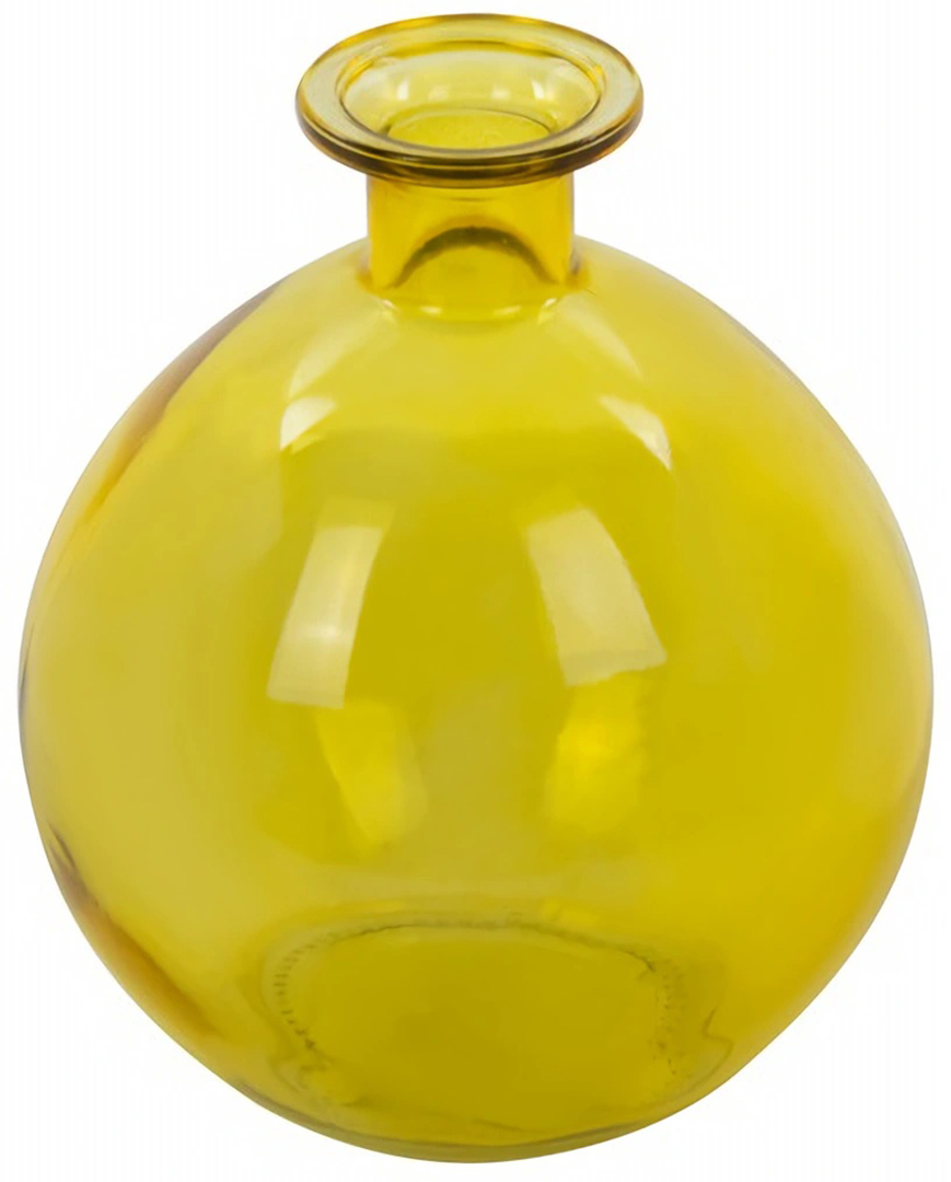 Ваза Lefard Bottle желтая h15 d13 см (821-003)