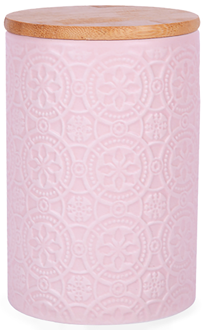 Ємність для сипучих Lefard з бамбуковою кришкою 10х10х15 см (940-214) - Фото 1