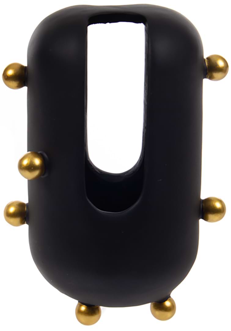 Ваза Lefard 17x13,5x23 см черная (811-047)