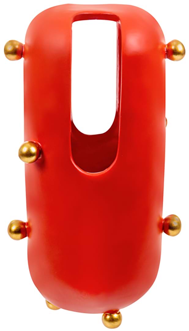 Ваза Lefard 17x13,5x30 см красная (811-048)