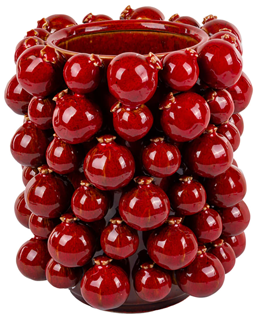 Ваза Lefard Гранаты 20х20х26 см коричневая (626-008)