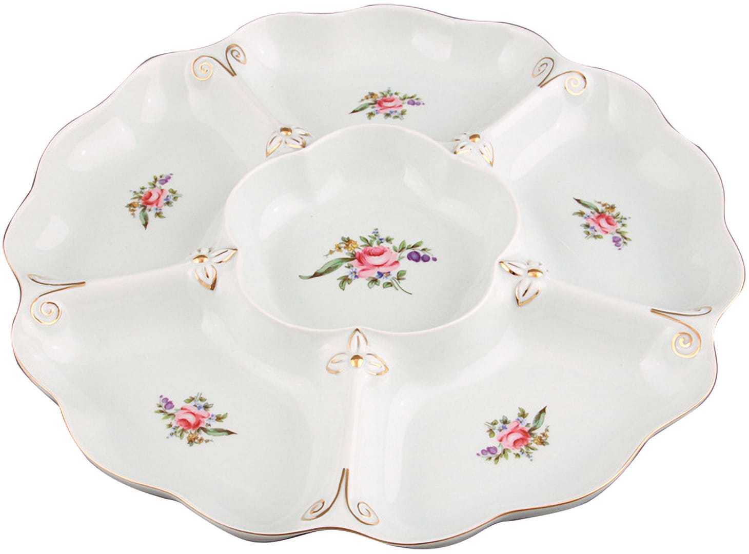 Менажница Lefard Мейсенский букет 35 см (606-534)