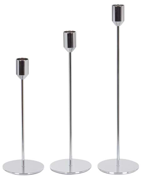 Набір свічників Lefard 3 шт. 12 см, 17 см, 22 см (811-092)