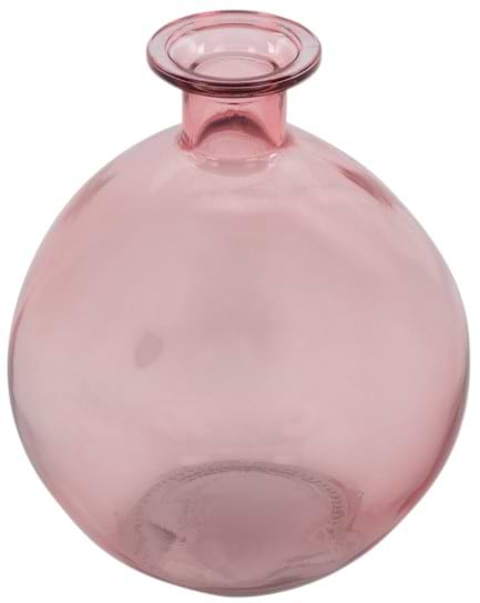 Ваза Lefard Bottle рожева h15 d13 см (821-006)