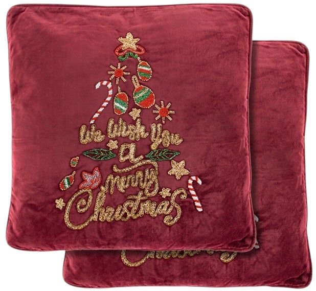 Подушка декоративная Lefard 50х50 см с вышивкой (877-035)