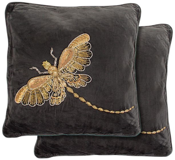 Подушка декоративная Lefard 50х50 см с вышивкой (877-041)