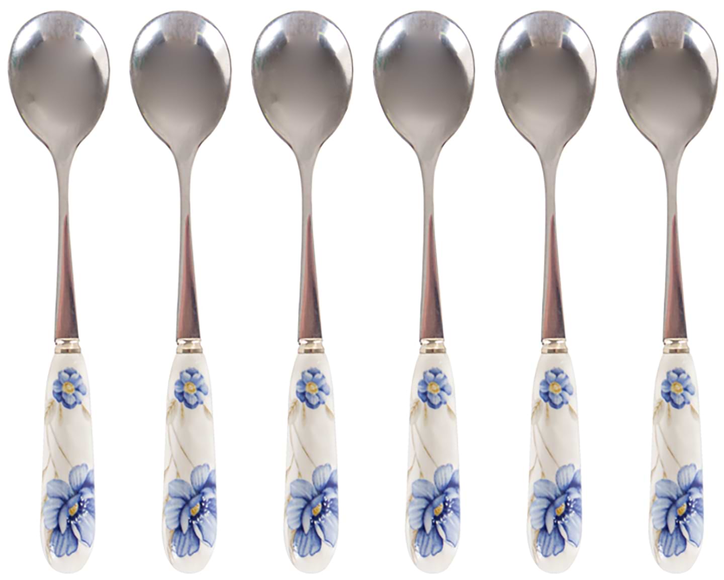 Набор чайных ложек Lefard Лаура блю 6 шт. 15 см (943-219)