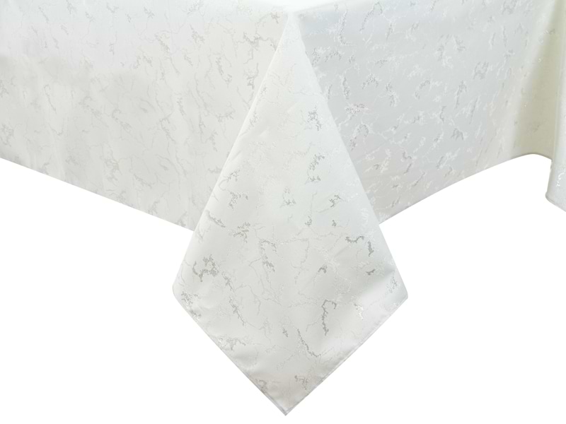 Скатерть прямоугольная Lefard Alba lurex teflon plata 160х180 см (715-337)