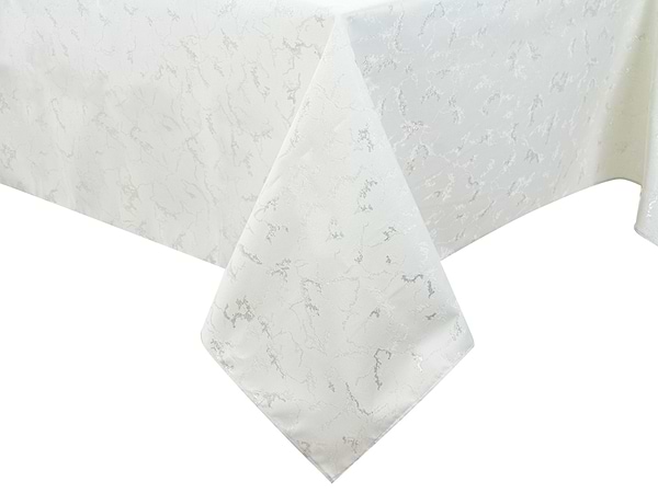 Фото - Скатерть прямоугольная Lefard Alba lurex teflon plata 160х180 см (715-337)