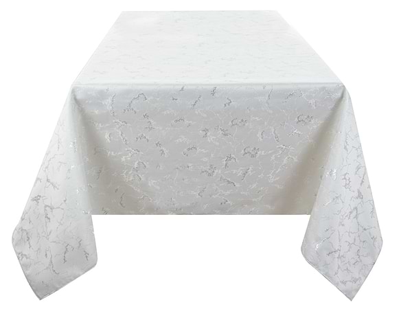 Фото - Скатерть прямоугольная Lefard Alba lurex teflon plata 160х180 см (715-337)