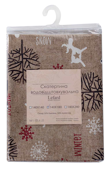 Фото - Скатертина прямокутна Lefard FROZEN 140х180 см (715-394)
