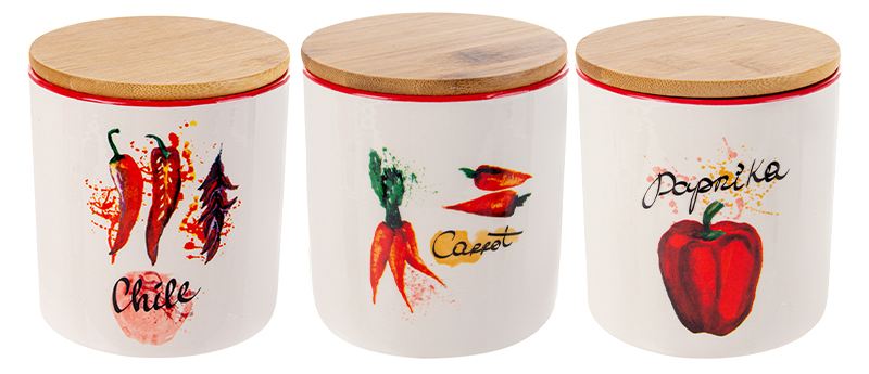 Емкость для сыпучих Lefard Hot vegetables 450 мл 10x11 см (940-291-1)