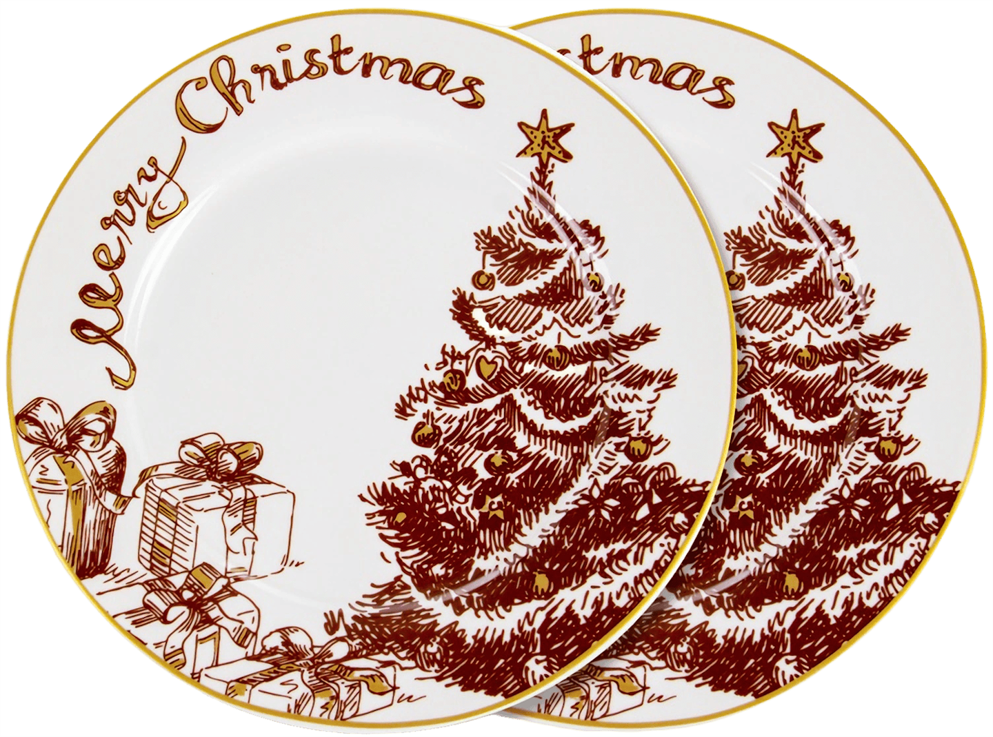 Набір тарілок Lefard Merry christmas 2 шт. 19 см (924-745)