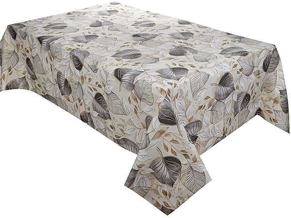 Фото - Скатертина прямокутна Lefard водовідштовхувальна Paladium сірий 140х180 см (715-418)