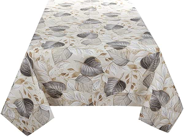 Фото - Скатертина прямокутна Lefard водовідштовхувальна Paladium сірий 140х180 см (715-418)