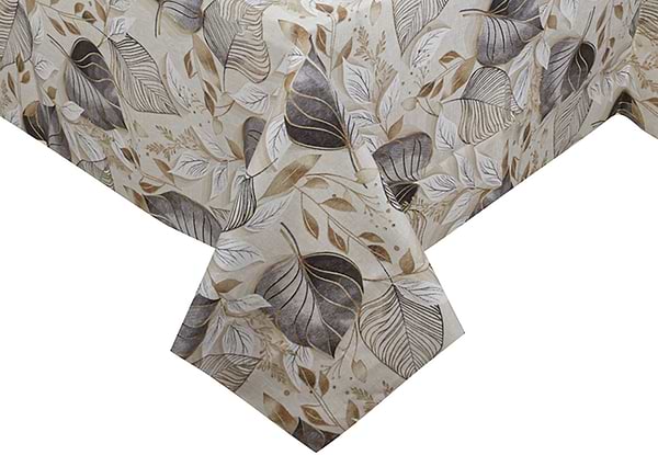 Фото - Скатертина прямокутна Lefard водовідштовхувальна Paladium сірий 140х180 см (715-418)