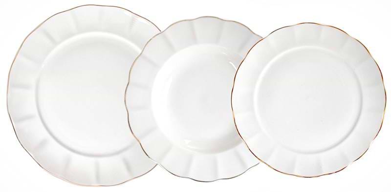 Столовый сервиз Lefard 18 пр. Royal gold с золотом (949-017)