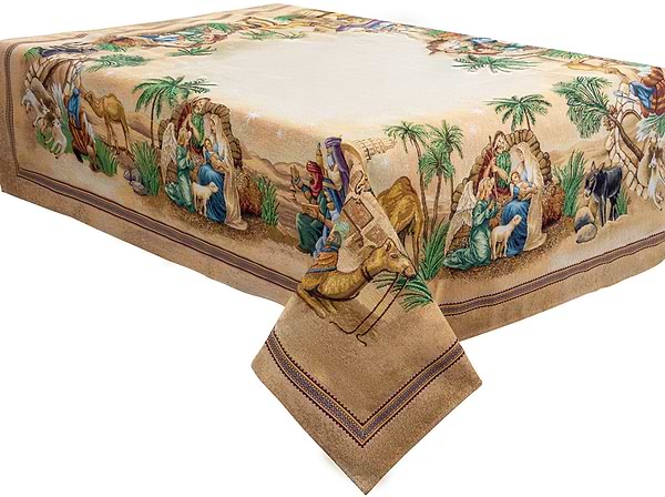 Фото - Скатерть прямоугольная Lefard sagrada familia lurex 100х100 см (732-315)