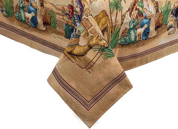 Фото - Скатерть прямоугольная Lefard sagrada familia lurex 100х100 см (732-315)