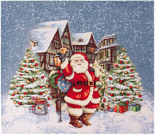 Фото - Салфетка для сервировки Lefard гобеленовая новогодняя с люрексом Village 40х45 cм (732-248)
