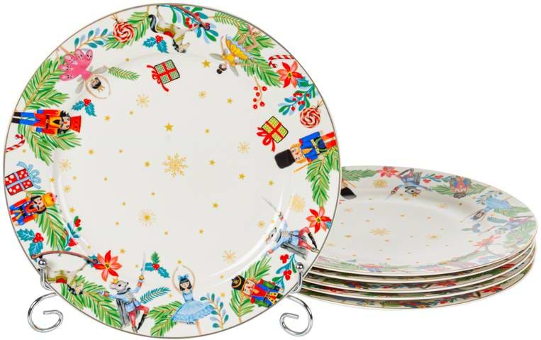 Набор тарелок Lefard White Christmas 6 шт. 27 см (922-102)