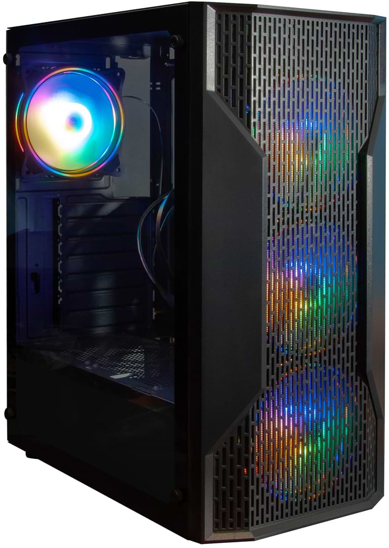 Корпус Frime Legion Black USB 3.0 без БЖ (Legion-U3-GLS-4DTRMLT16.6WP)