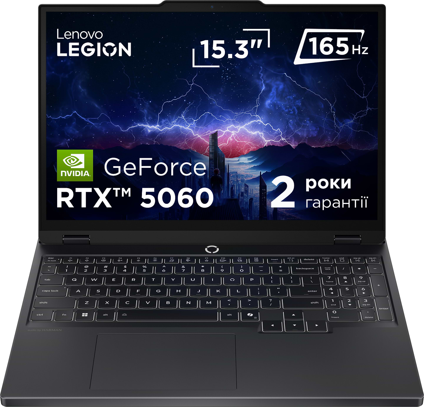 Ноутбук игровой Lenovo Legion 5 15IRX10 (83LY007KRA) Eclipse Black - Фото 1
