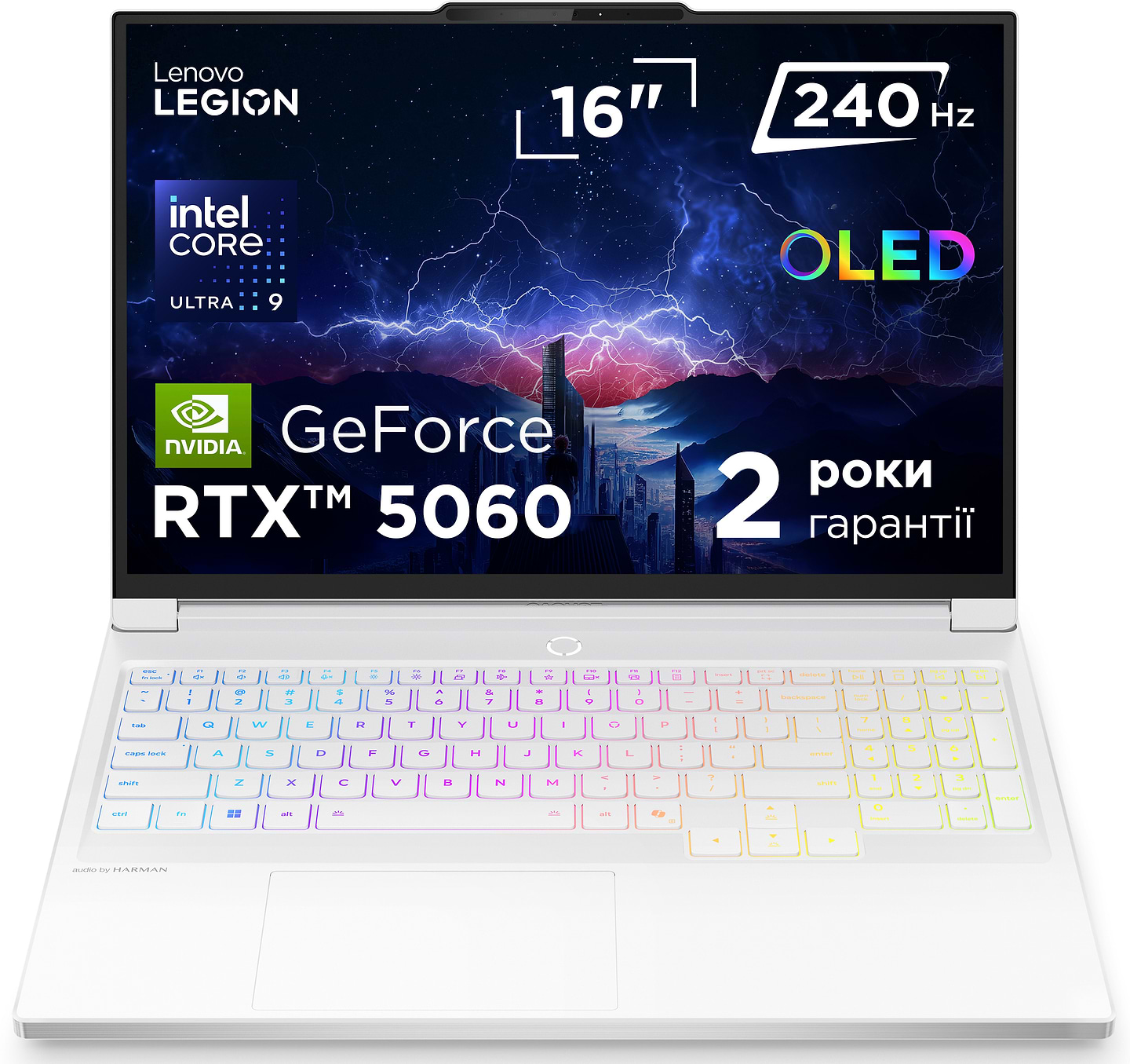 Купить Ноутбук игровой Lenovo Legion 7 16IAX10 (83KY005URA) Glacier White - Фото 1 Ноутбук игровой Lenovo Legion 7 16IAX10 (83KY005URA) Glacier White - Фото 1
