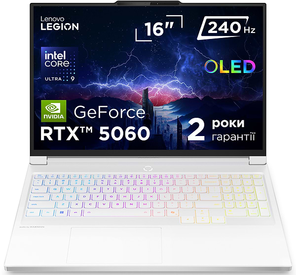 Фото - Ноутбук игровой Lenovo Legion 7 16IAX10 (83KY002GRA) Glacier White
