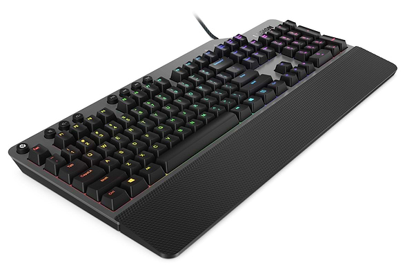 Фото - Клавіатура дротова ігрова Lenovo Legion K500 RGB Mechanical Gaming Keyboard UKR (GY41L16650)