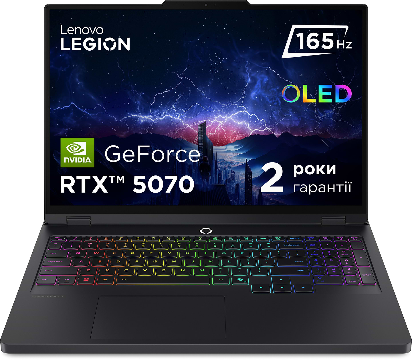 Купити Ноутбук ігровий Lenovo Legion Pro 5 16IAX10 (83F30078RA) Eclipse Black - Фото 1 Ноутбук ігровий Lenovo Legion Pro 5 16IAX10 (83F30078RA) Eclipse Black - Фото 1