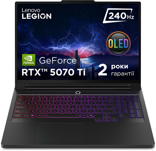 Фото - Ноутбук ігровий Lenovo Legion Pro 7 16IAX10H (83F500GJRA) Eclipse Black