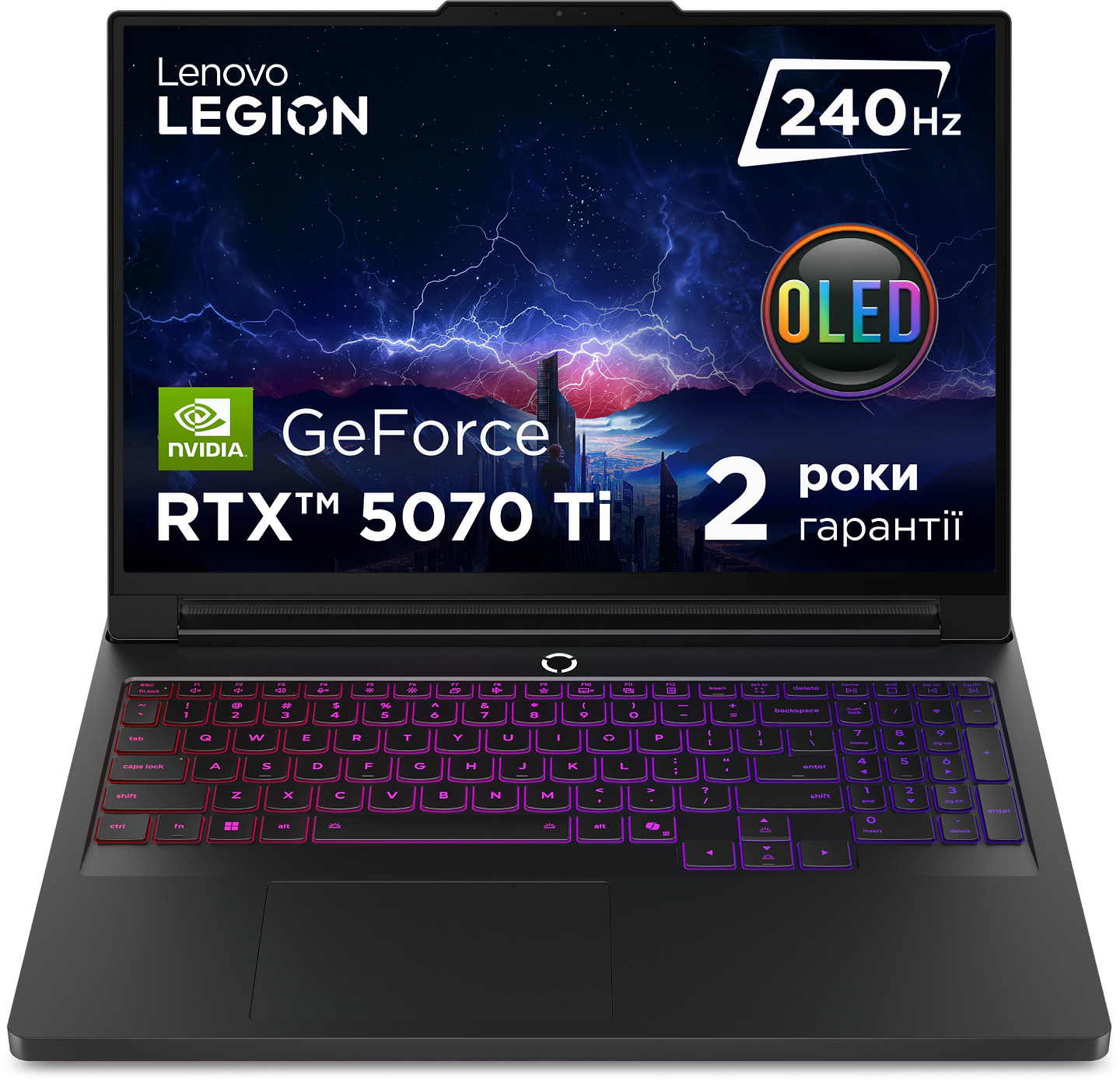 Ноутбук игровой Lenovo Legion Pro 7 16IAX10H (83F500BFRA) Eclipse Black - Фото 1