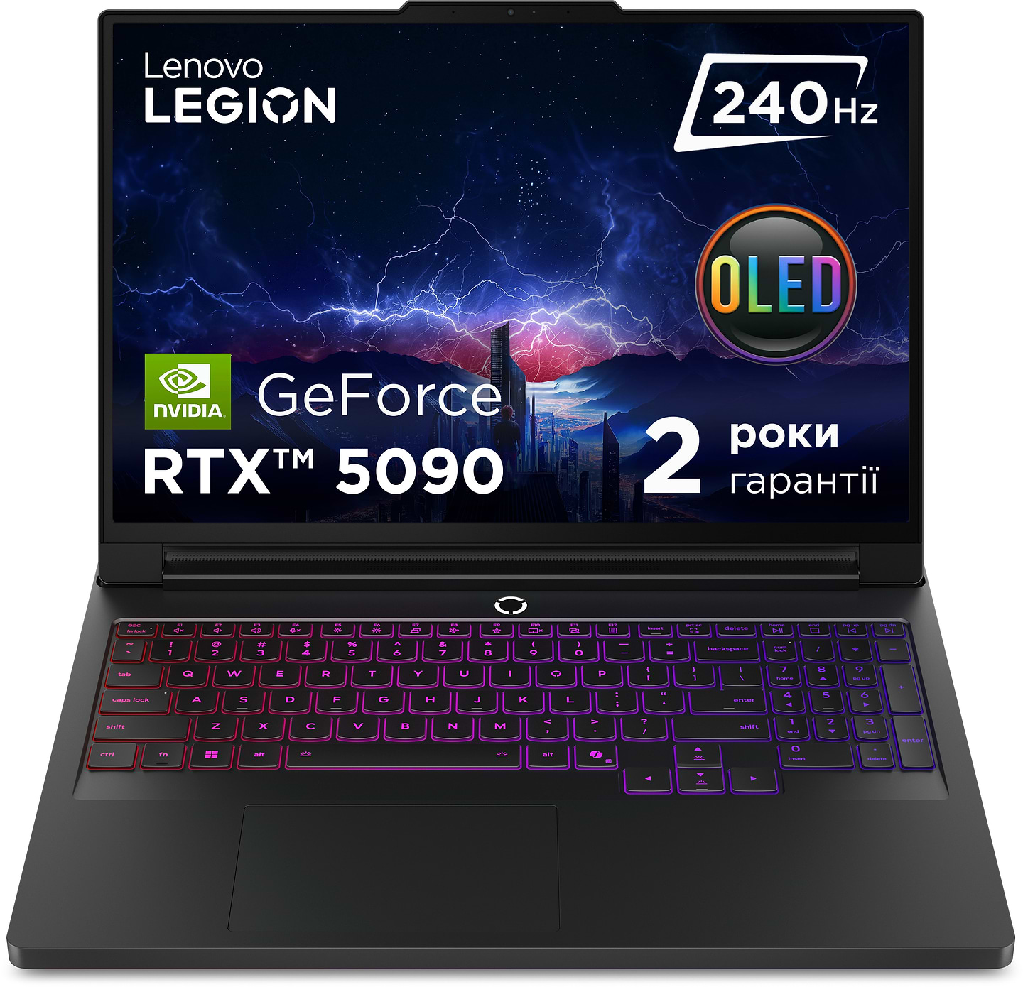 Ноутбук игровой Lenovo Legion Pro 7 16IAX10H (83F5009QRA) Eclipse Black - Фото 1