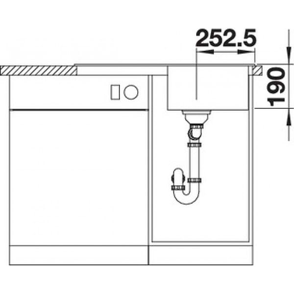 Фото - Мийка кухонна Blanco 522201 Legra 45 S Антрацит