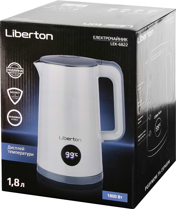 Фото - Уцінка - Електричний чайник Liberton LEK-6822