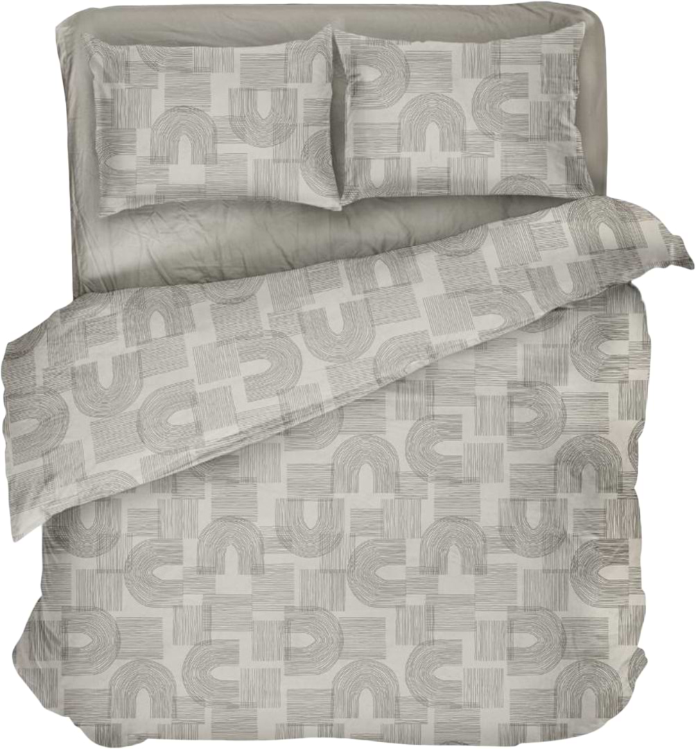 Комплект постельного белья Lelit Темно-Бежевый L-2047 евро (1194412)