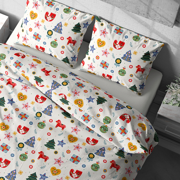 Фото - Комплект постельного белья Lelit Поплин L-2063 семейный (1201839)