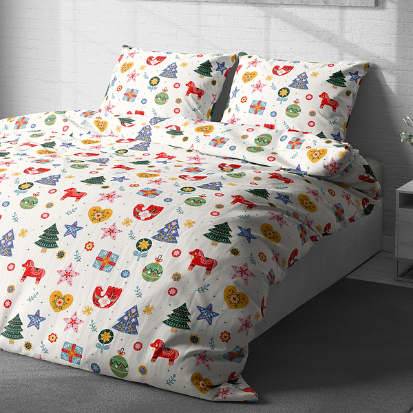 Фото - Комплект постельного белья Lelit Поплин L-2063 семейный (1201839)