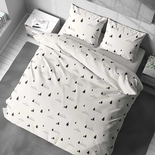 Фото - Комплект постільної білизни Lelit Поплін L-2064 полуторний (1201867)